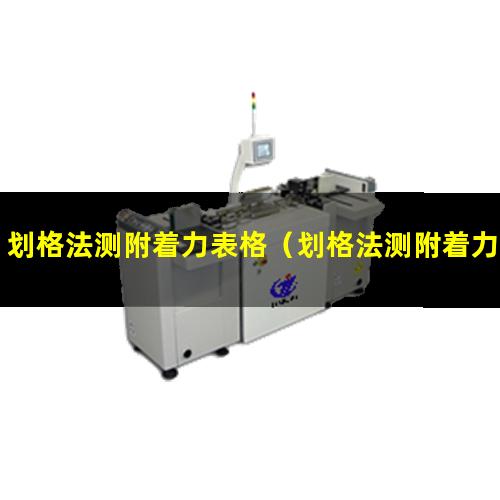 划格法测附着力表格（划格法测附着力需要买什么）